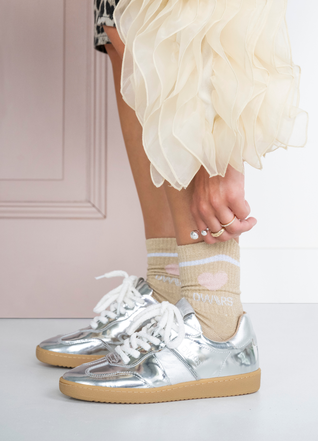 Damen Sneaker Silber Silberne Plateau Sneaker Plateau Sneaker