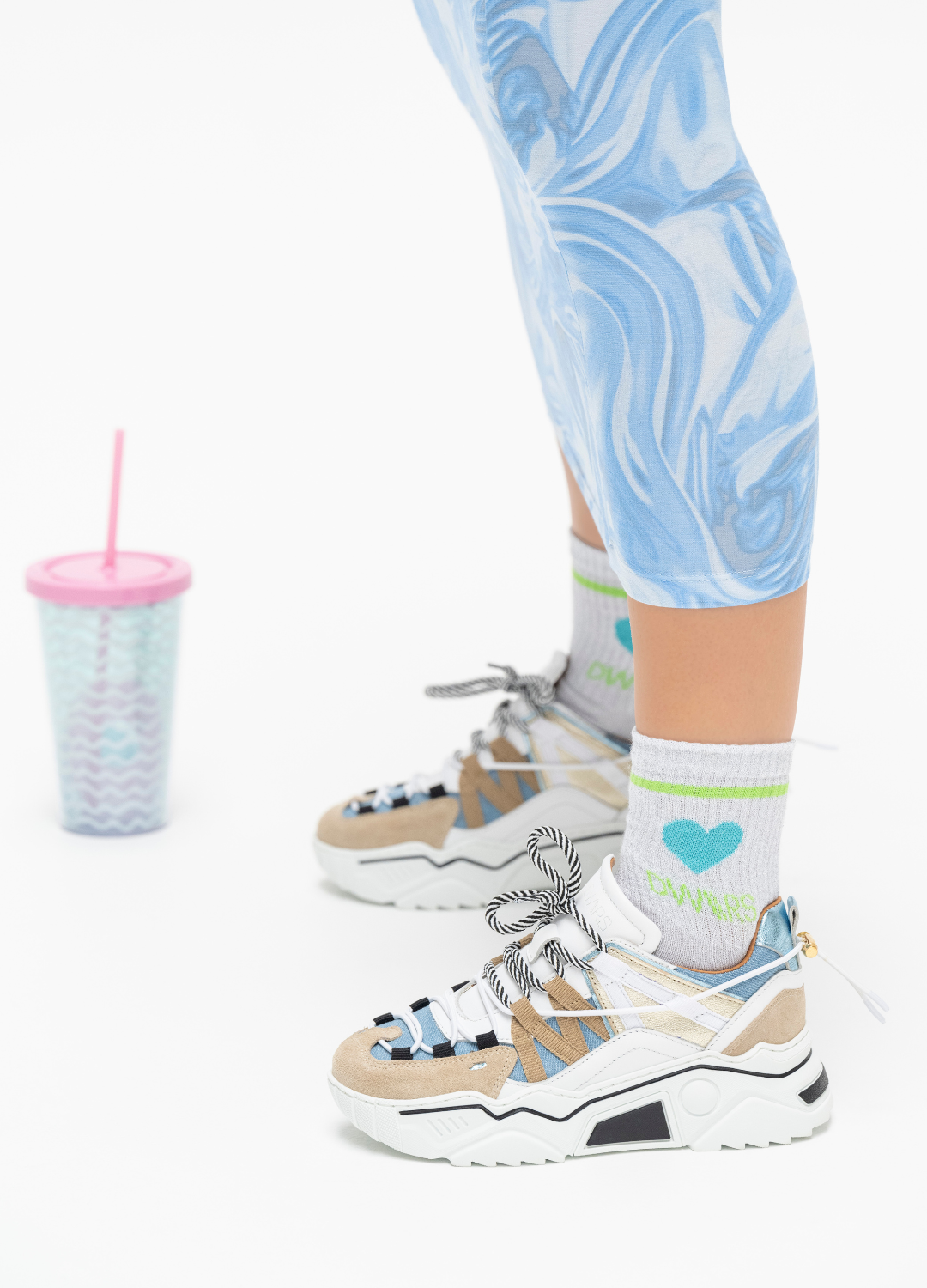 Denim Shoes Orion Sock Sneakers Orion Monogram Sneakers Black/Grey