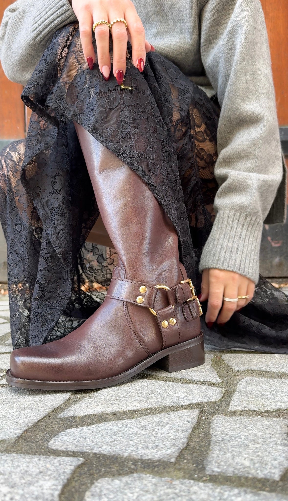 JEFFERSON leer - Bikerboots | Dark Brown – DWRS label