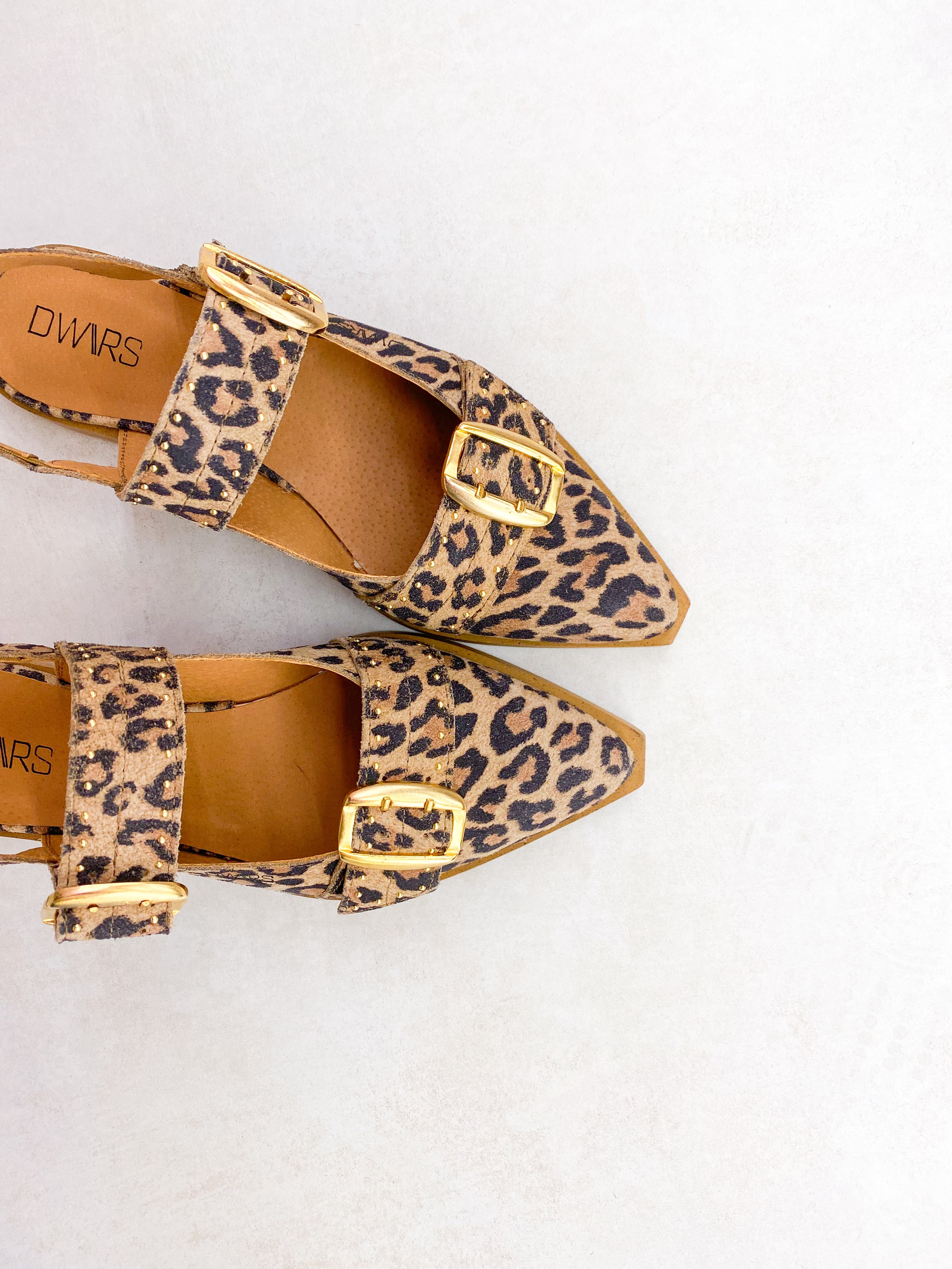 PORT ISABEL leopard - Slingbacks | Sand – DWRS label