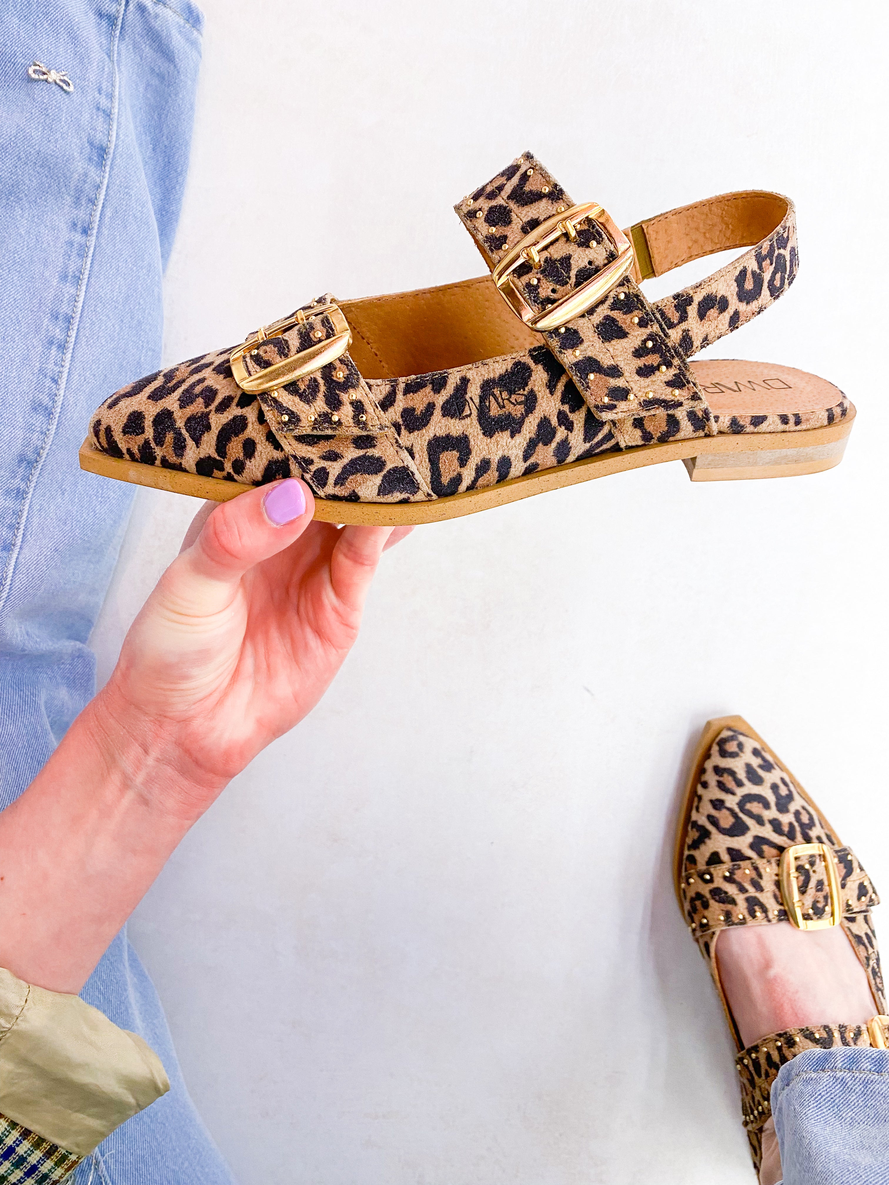 PORT ISABEL leopard - Slingbacks | Sand – DWRS label